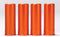 A-ZOOM 12 Gauge SNAP-Cap, Orange, 4PK