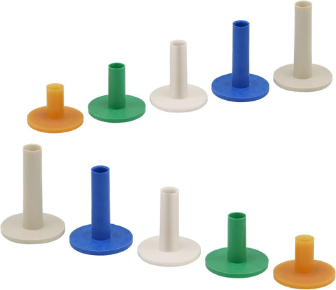 Golf Rubber Tees for Practice Training, Driving, Putting, Chipping Range Mixed Size, Excellent for Indoor Outdoor Use