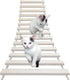 La La Pet Wood Cat Bridge Ladder Cat Perch Cat Lounge Hammock Mod Cat Shelf