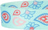 Blueberry Pet Paisley Flower Print Dog Leash, 5 Colors, Soft & Comfortable Handle, 4 ft x 1", Pastel Blue, Large