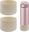 Seimneire 2Pcs Silicagel Boot Water Bottle Protector for Owala 24oz, 2.88 Inch Cream