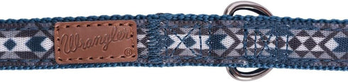 Wrangler Southwest Overlay Blue Dog Leash - Southwest Design for M-XL Dogs