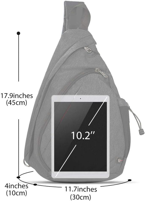 OutdoorMaster Sling Bag, Hiking Daypack, Crossbody Shoulder Chest Backpack for Urban Outdoor Travel