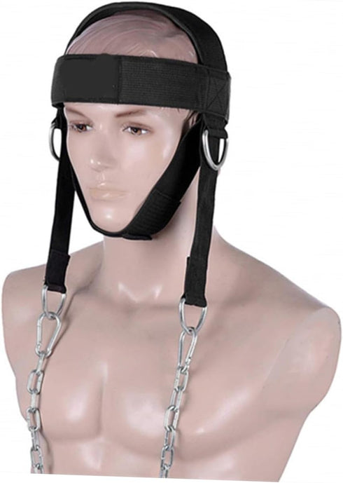 Toddmomy Shoulder Weight Training Neck Trainer Sports Headbands Weight Lifting Head Harness Fitness Equipment Black Seat Belt The Shoulder Neck Exercise Harness by Toddmomy