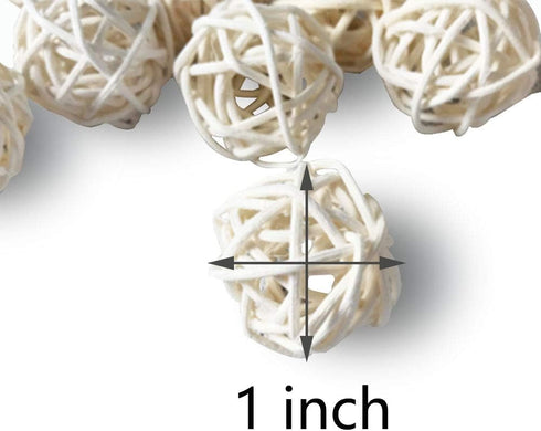 Tfwadmx 10 Pcs Willow Ball, Bird Foraging Toys, Small Animal Chew Toy for Parrot, Macaw, Hamster, Guinea Pig