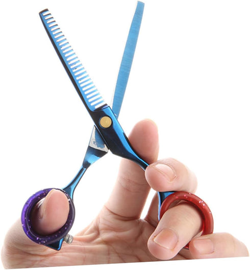 16pcs Silicone Finger Rings Inserts for Comfortable Hair Cutting and Grooming, Protectors for Barber Shears and Pet