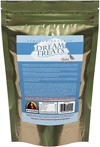 Wysong Dream Treats Quail- for Dogs/Cats/Ferrets - Raw Food - 4.9 Ounce Bag