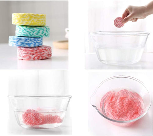 20 DDJYP Compressed Washcloth Towels, Pcs Mini, Pure Cotton, Portable, Disposable, Travel, Camping and Hiking, Red