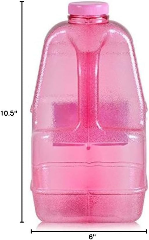 1 Gallon BPA-Free Big Mouth Dairy Bottle with Holder - Choose Your Color