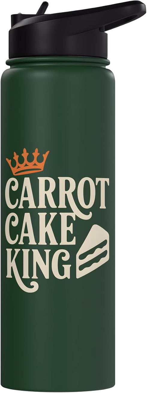 Carrot Cake Dessert Carrot Cake King Stainless Steel Insulated Water Bottle