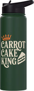 Carrot Cake Dessert Carrot Cake King Stainless Steel Insulated Water Bottle