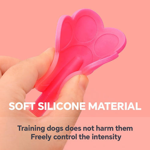 2 Pcs Dog Training Stick, Durable Silicone Whip with Non-Slip Grip for Indoor & Outdoor Training (Pink + Green)