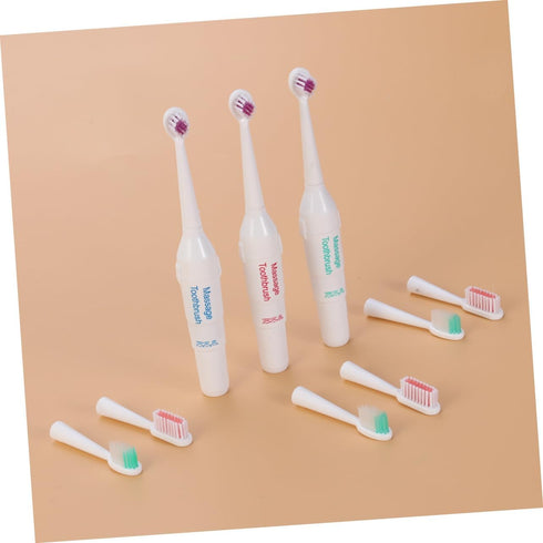 3pc balacoo Portable Electric Toothbrush for Pets Lightweight and Acoustic Cleaning Technology for Easy Dental Care
