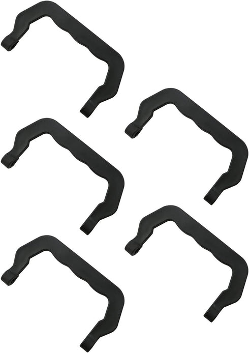 LQ Industrial Pet Cage Crate Handle 5PCS, Black Plastic Replacement Handles for Squirrel, Hedgehog, Rabbit, Chinchilla