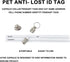 Dog Collar Bell, Anti-theft Pet Bells Tracker with Leather Button Strap and Silver Pendant ID Tags (2 Sets)