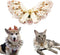AOPET Stuffers Pet Christmas Sweet with Bell Bandana CostumeCat Dog Cute Lace Princess