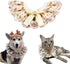 AOPET Stuffers Pet Christmas Sweet with Bell Bandana CostumeCat Dog Cute Lace Princess