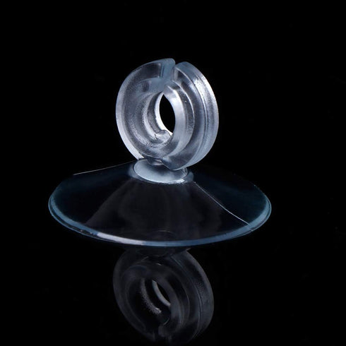 10Pcs Aquarium Suction Cups - Transparent Plastic Suckers with Clips for Tank Pipe Holder