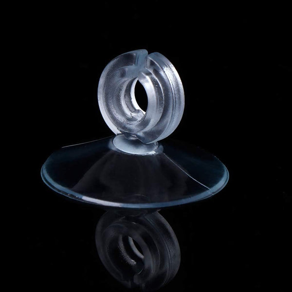 10Pcs Aquarium Suction Cups - Transparent Plastic Suckers with Clips for Tank Pipe Holder