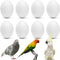 WOLEDOE 8Pcs Solid Plastic Parrot Fake Eggs, Keeping Them from Laying Anymore Eggs,