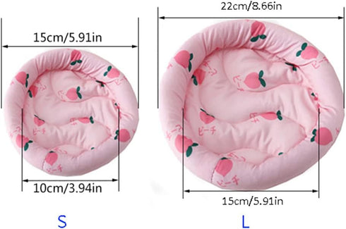 TIANQUXNGI Summer Chinchilla Guinea Pig Bed Round Cushion Sleep Pad Cool Mat for Squirrel Bunny Golden Bear Sugar