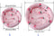 LOXGO Chinchilla Bed Round Cushion Sleep Pad Cool Mat for Squirrel Bear Sugar Glider Multicolor Hamster Cushion Bed