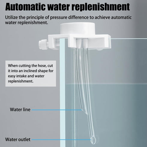 Aquarium Refill System, Auto Water Filler Compensator, No Wiring Automatic Top Off System with Adapter for Tanks