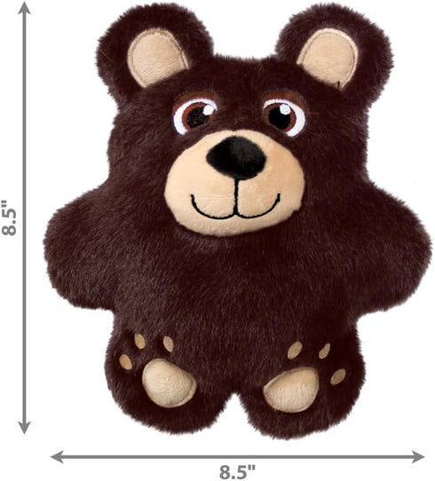 KONG Snuzzles Dog Toy, Plush Squeaker, Crinkle Sounds, Soft Durable Indoor Play (Bear/Koala Combo, Medium)