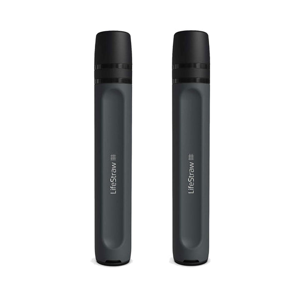 LifeStraw Peak Series Personal Water Filter Straw, Backup Filtration, Emergency Survival, Ultralight Hydration, Dark