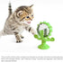 Spinning Cat Windmill Toy Light-Up Cat Scratcher & Self-Grooming Spinner with Suction Cup Interactive Cat Toy
