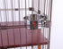 Pet Dog Stainless Steel Coop Cups with Clamp Holder - Hanging Bowl for Small Animal Ferret Rabbit (Medium)