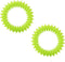 2Pcs Pet Chew Ring Toy, Soft Dental Rubber Spike Ring Chew Toy for Cat and Dogs (9cm)