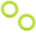 2Pcs Pet Chew Ring Toy, Soft Dental Rubber Spike Ring Chew Toy for Cat and Dogs (9cm)
