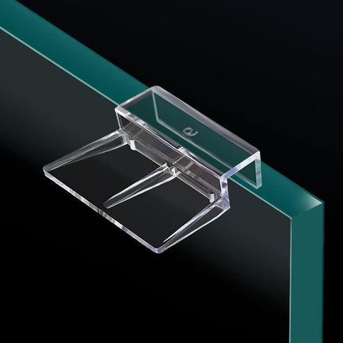 20 PCS 6mm Acrylic Aquarium Cover Clip, Clear Fish Tank Glass Cover Clip Support Holder for Rimless Aquariums