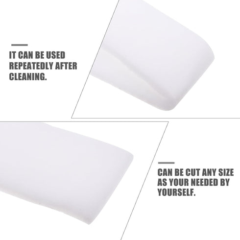 Balacoo Aquarium Filter Pad Biochemical Cotton Filter Foam Sponge Media Roll Pad Cut to Fit Most Filters Fish Tank Water Cleaning Supplies (1m x 12cm, White)