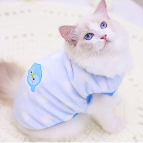 ANIAC Bunny Clothes for Rabbits, Warm Kitten Vest Fleece XXXS Dog Shirt for Bunny, Guinea Pig, Small Animals