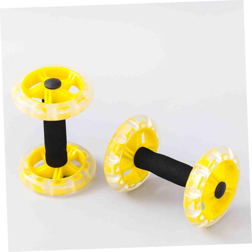 Toddmomy Abdominal Roller Workout Roller, Yellow Fitness Device, Ab Wheel Dumbbell Equipment