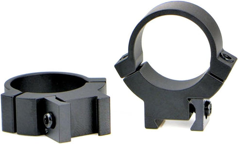 WARNE Scope Optic Rings, 30mm, Rimfire High, Matte Black