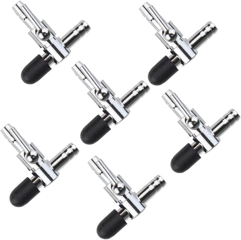 Aquarium Fish Tank Air Flow Control Pump, Single Way T Valve, 6-Pack