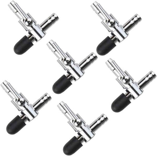 Aquarium Fish Tank Air Flow Control Pump, Single Way T Valve, 6-Pack