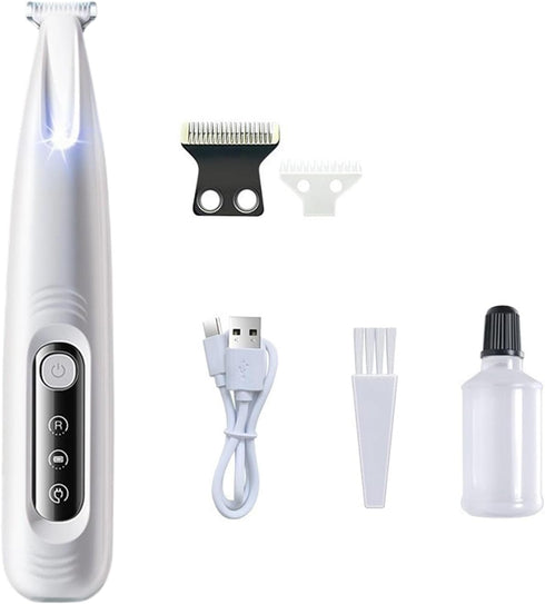 NuanZHIY Quiet Electric Pet Clippers with Ceramic Cutting Trimmers Body for Dog Paws
