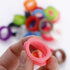 12Pcs Soft Silicone Finger Ring Scissors Grips - Barber Hair Shears Accessories for Pet Grooming, Random Color