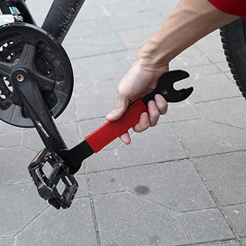Tfwadmx 2 Pcs Bike Pedal Wrench, Bicycle Spanner 15, 16, 17 mm Repair Removal Tool for Mountain Bike