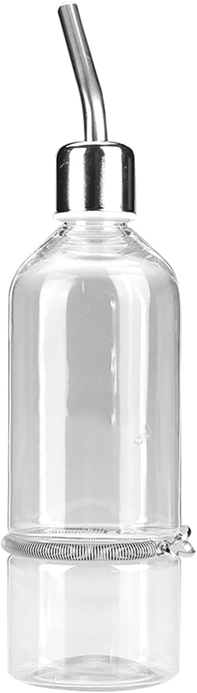 Pet Feeder Automatic Pet Water Dispenser, Practical Parrot Water Drinking Feeding Bottle with Stainless Steel Ball