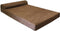 Dogbed4less HeadRest Dog Pet Bed External Cover, Replacement Cover Only, Jumbo 55X47X4 Inch, Brown
