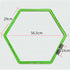 Hexagon Agility Ring Training Circle, Speed Agility Ladder, Football Footwork Trainer, 3Pcs Multicolor Fitness Equipment