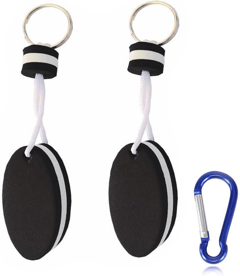 Floating Keychain for Boat Keys - 2PCS Oval Shaped Foam Key Rings for Boating