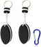 Floating Keychain for Boat Keys - 2PCS Oval Shaped Foam Key Rings for Boating