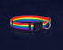 Rainbow Pet Collars for Dog or Cat - Gay Pride Dog and Cat Collars - LGBTQ Accessories for Dogs, Cats, and Pets - Pride Flag Dog and Cat Collar - (Large)