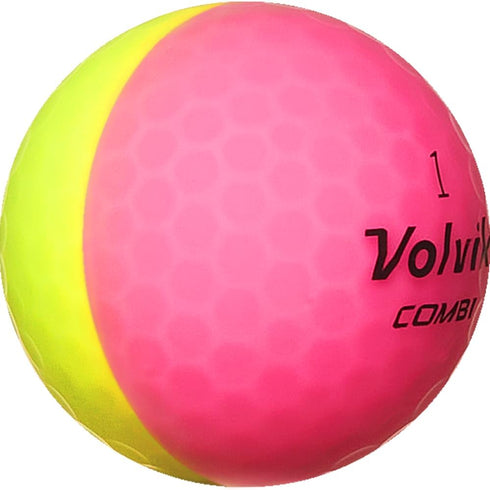 12 Pack Enhanced Visibility Volvik Vivid Combi Golf Balls